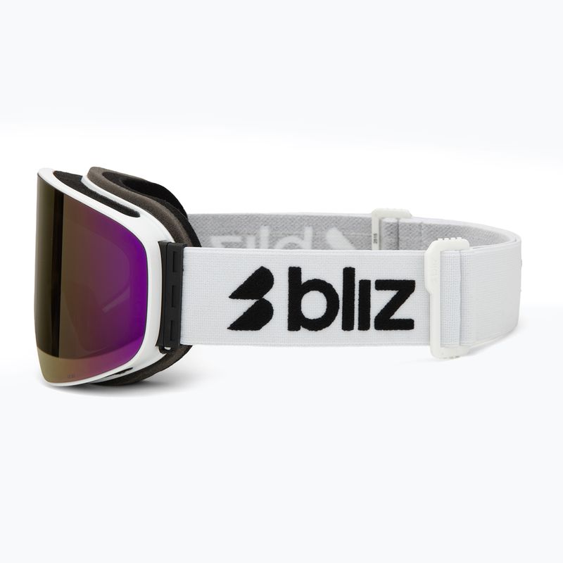 Ski goggles Bliz Flow matte white/smoke/pink 4
