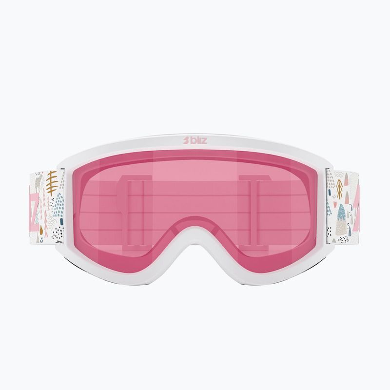 Children's ski goggles Bliz Pixie Jr matte white/pink 2