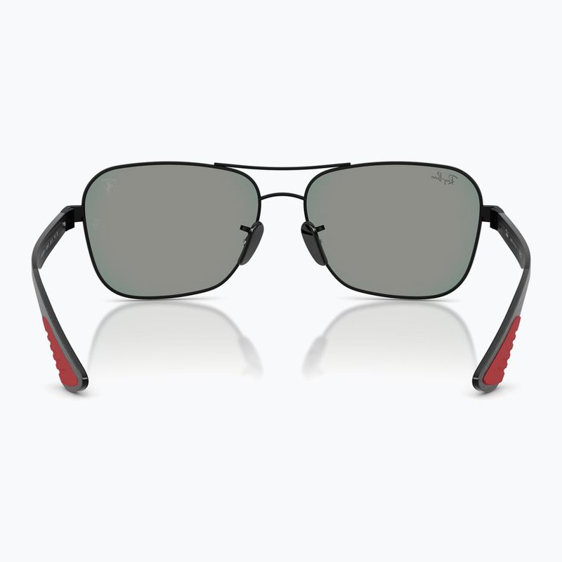 Sunglasses Ray-Ban Rb8336M Scuderia matt black/dark grey mirror blue/red 5
