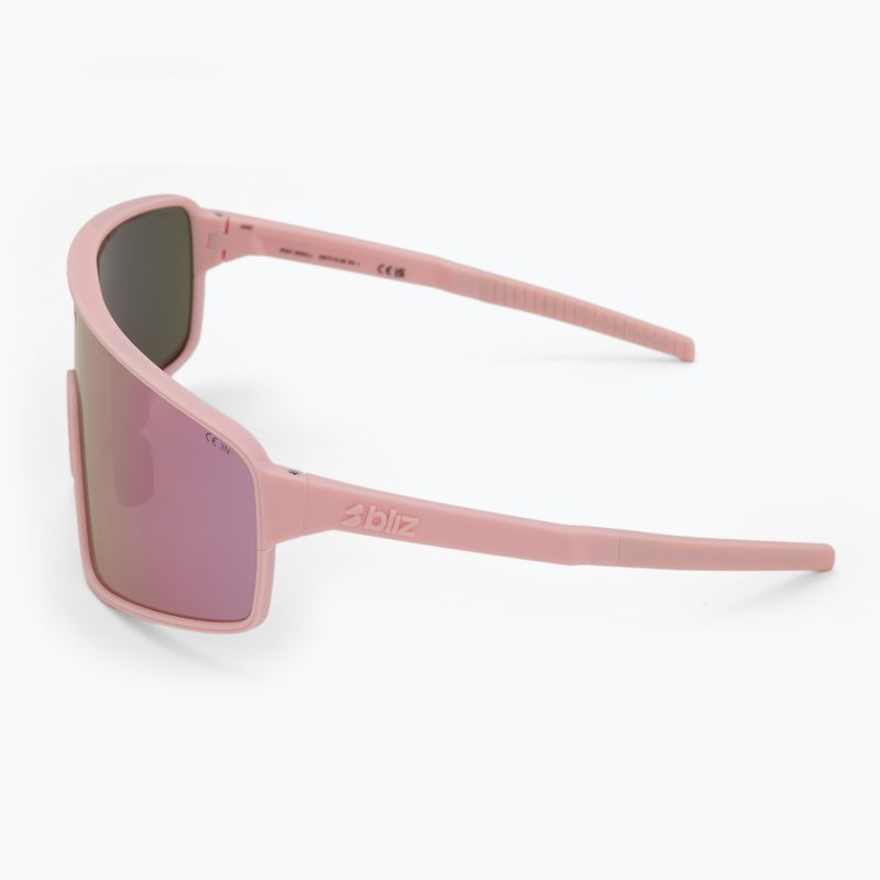 Bliz P001S matte powder pink/brown rosé multi sunglasses 4