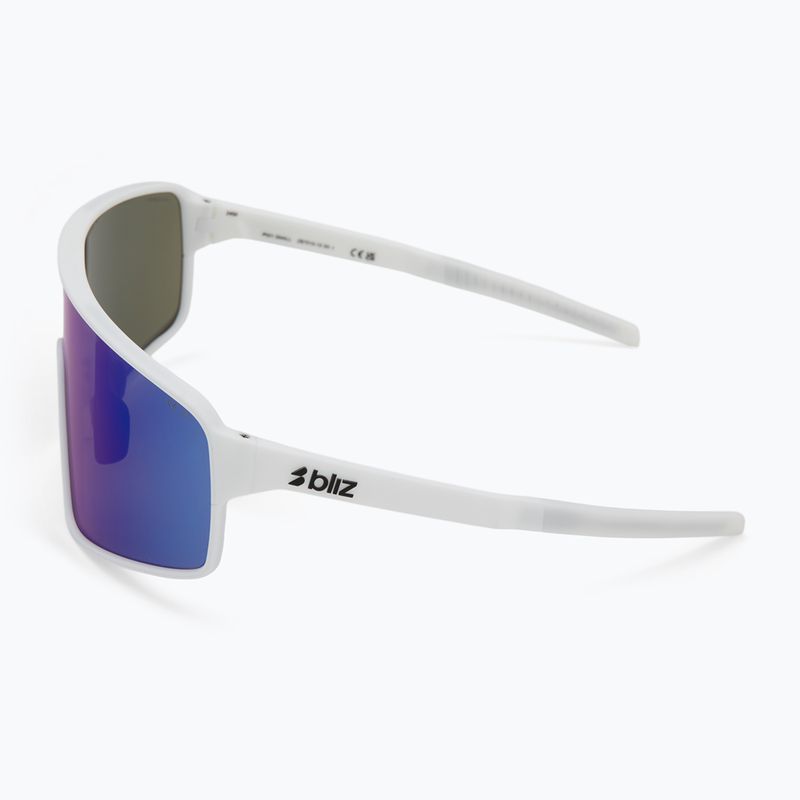 Bliz P001S matte white/grey blue mirror sunglasses 4