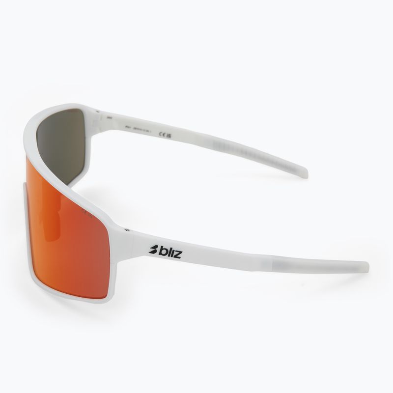 Bliz P001 matte white/brown red mirror sunglasses 4