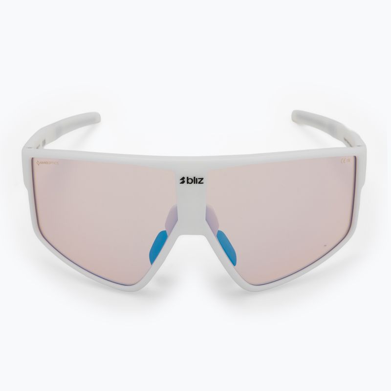 Bliz P002S Nano Optics Nordic Light matte white/coral/orange blue multi sunglasses 3