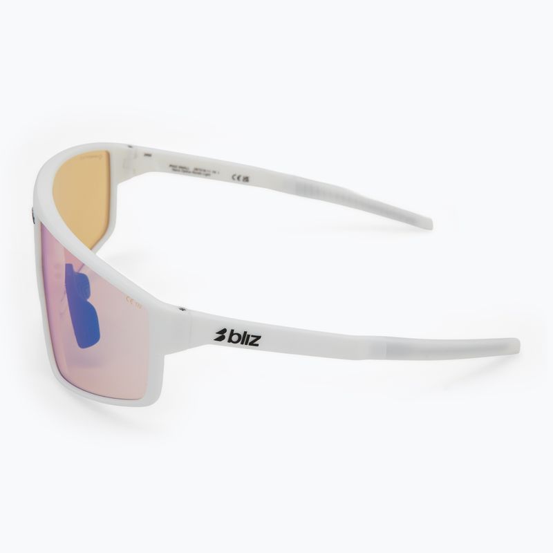 Bliz P002S Nano Optics Nordic Light matte white/coral/orange blue multi sunglasses 4
