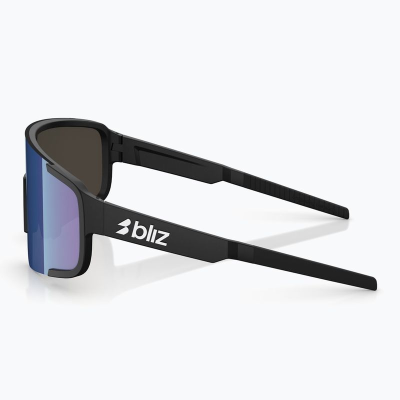Sunglasses Bliz P003 Small matte black/grey blue mirror 4