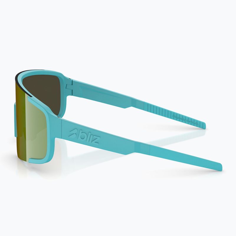 Sunglasses Bliz P003 Small matte turquoise/green/blue/green revo 4