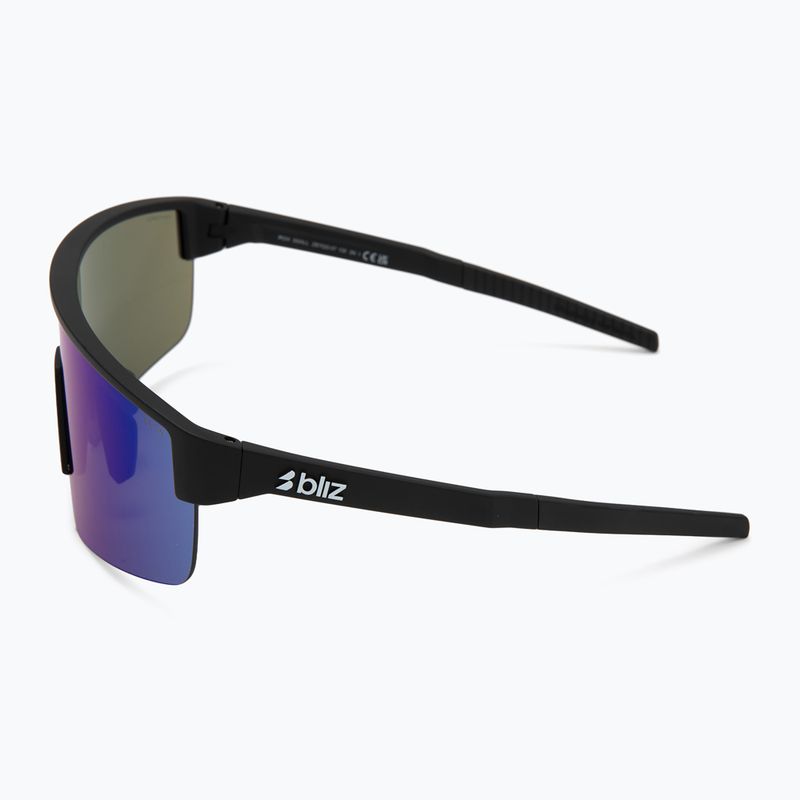 Sunglasses Bliz P004 Small matte black/grey blue mirror 4