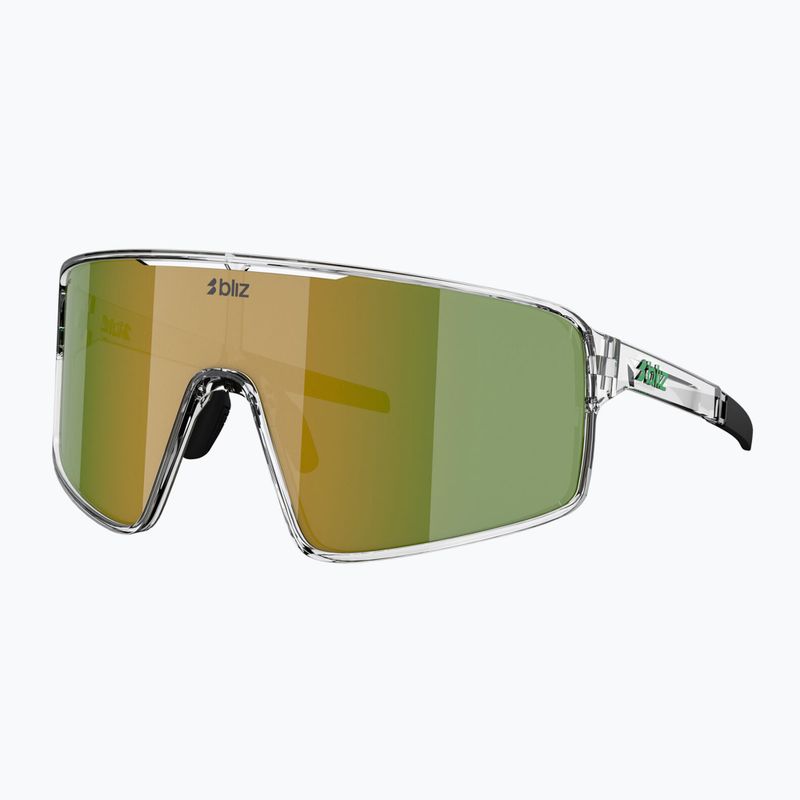 Sunglasses Bliz P001S transparent white/brown green multi