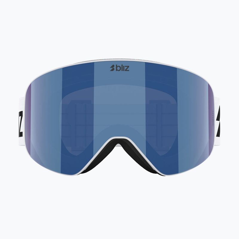 Ski goggles Bliz Flow matte white/brown/blue multi 2