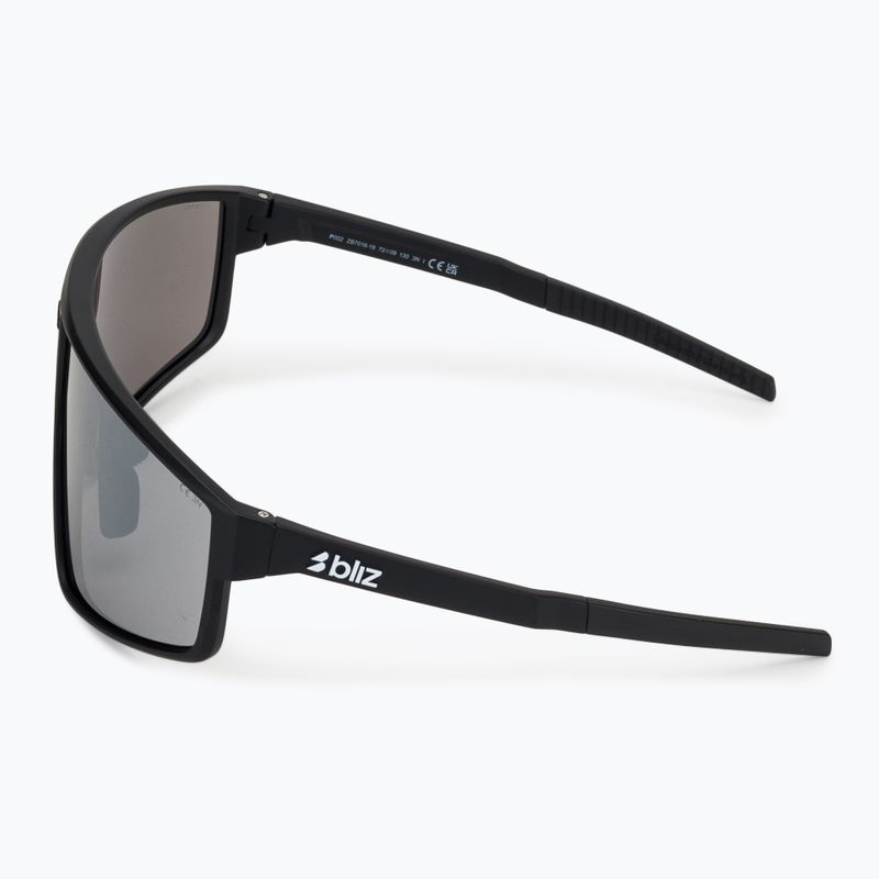 Sunglasses Bliz P002 matte black/smoke silver mirror 4