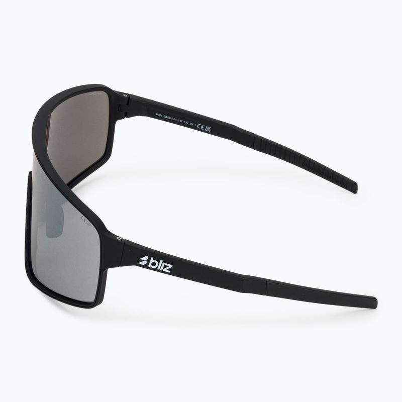 Sunglasses Bliz P001 matte black/smoke silver mirror 4