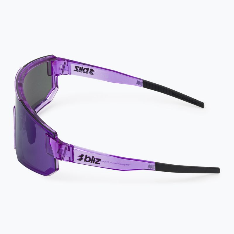 Sunglasses Bliz P005 transparent purple/smoke purple mirror 4