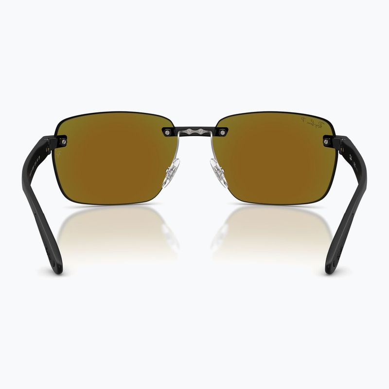 Sunglasses Ray-Ban RB4470 Polarized+ Lenses matte sand black/green chromance 5