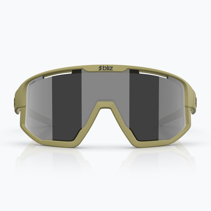 Sunglasses Bliz Fusion matte amber green/smoke silver mirror 2