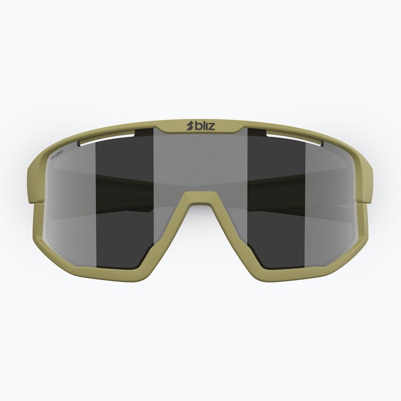 Sunglasses Bliz Fusion matte amber green/smoke silver mirror 3