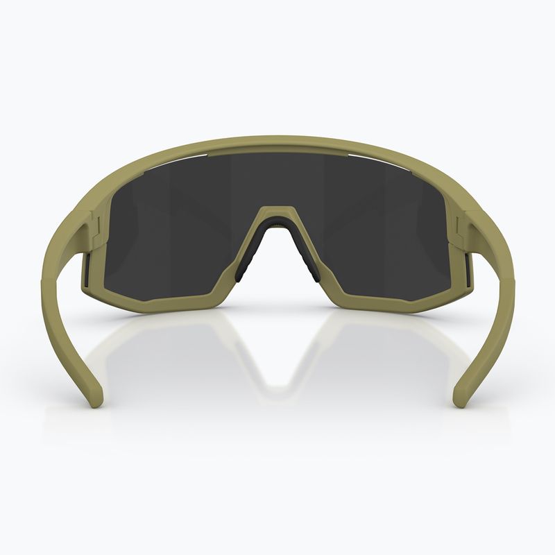 Sunglasses Bliz Fusion matte amber green/smoke silver mirror 4