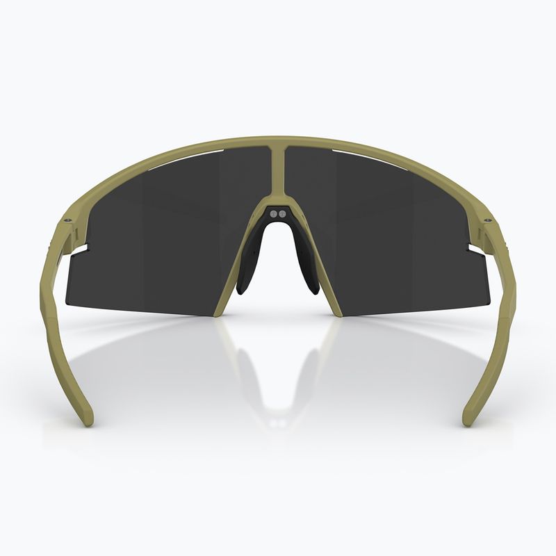 Sunglasses Bliz P006 matte amber green/smoke silver mirror 4
