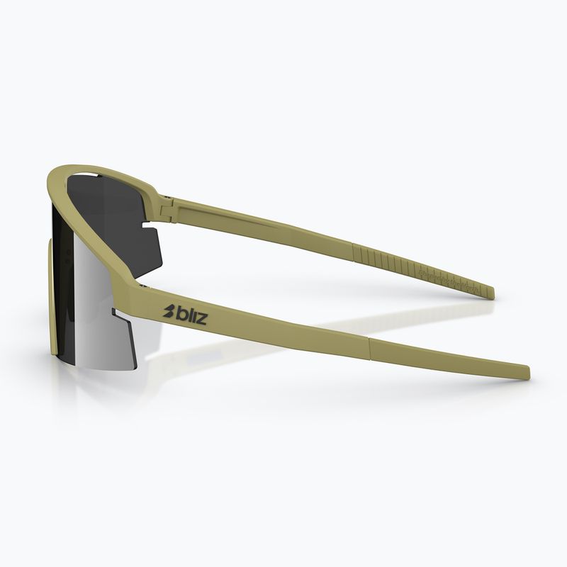 Sunglasses Bliz P006 matte amber green/smoke silver mirror 5