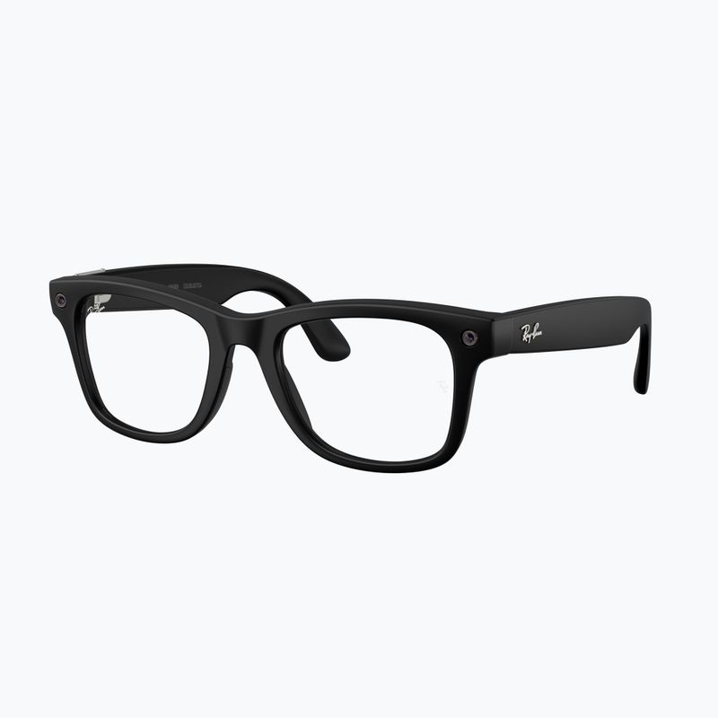 Glasses with a camera Ray-Ban Meta Wayfarer matte back/clear
