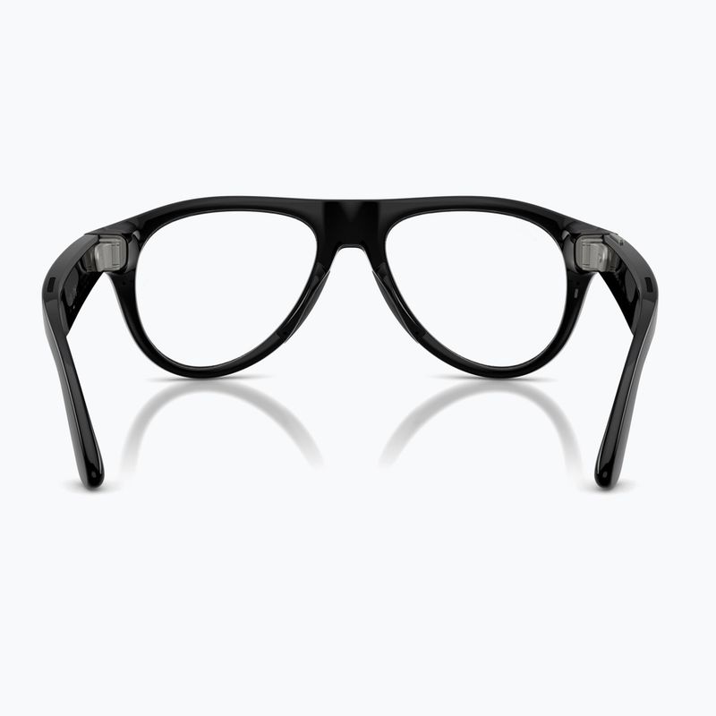 Glasses with a camera Ray-Ban Meta Aviator shiny black/trs g. green 3