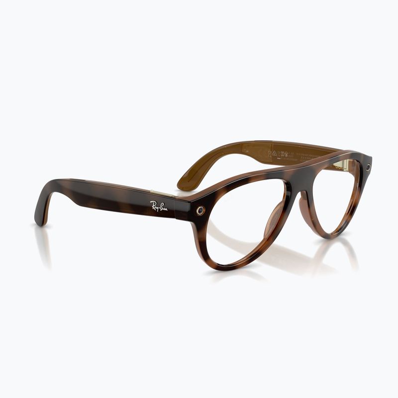 Glasses with a camera Ray-Ban Meta Aviator havana/trs brown 4