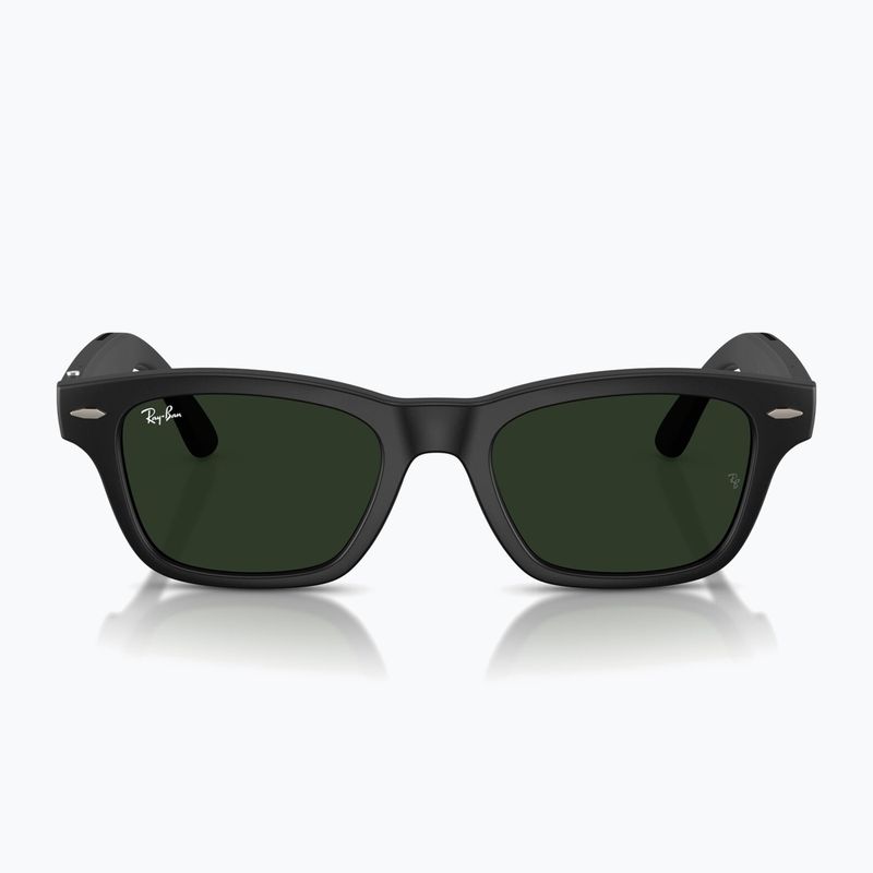Glasses with a camera Ray-Ban Meta Burbank matte black/trs g.green 7