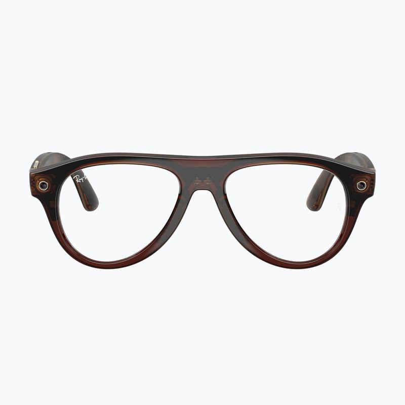 Glasses with a camera Ray-Ban Meta Aviator transp. umber/trs jade 2