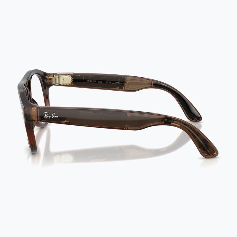 Glasses with a camera Ray-Ban Meta Aviator transp. umber/trs jade 5
