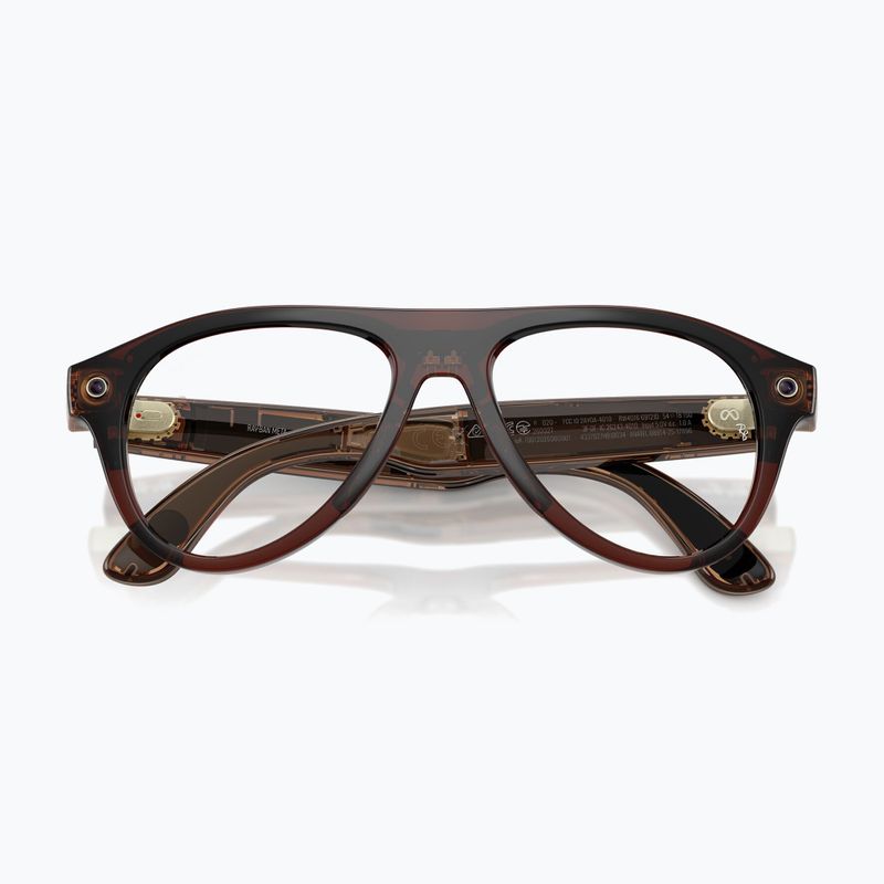 Glasses with a camera Ray-Ban Meta Aviator transp. umber/trs jade 6