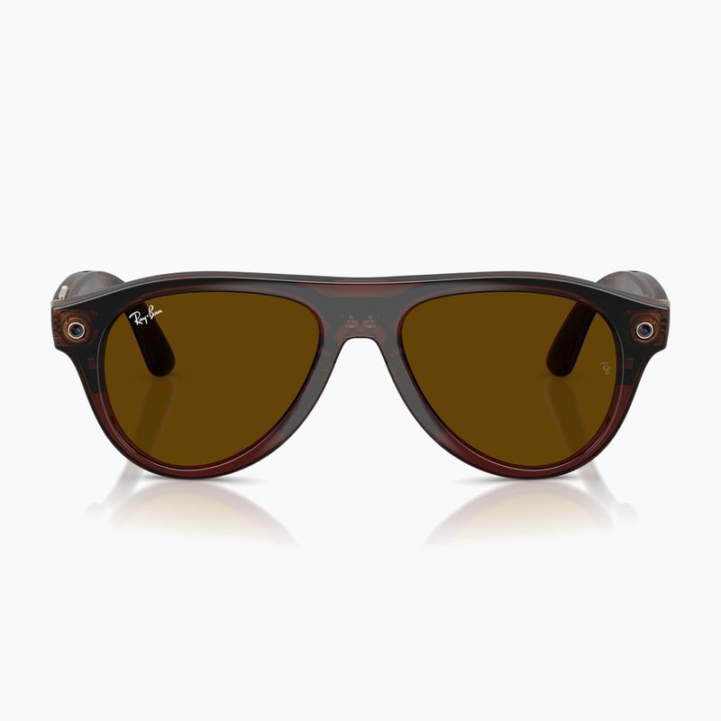 Glasses with a camera Ray-Ban Meta Aviator transp. umber/trs jade 7