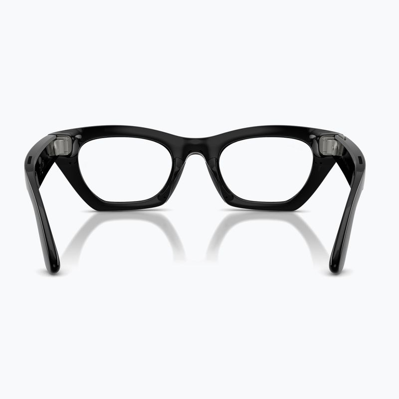 Glasses with a camera Ray-Ban Meta Zena shiny black/trs g. green 4