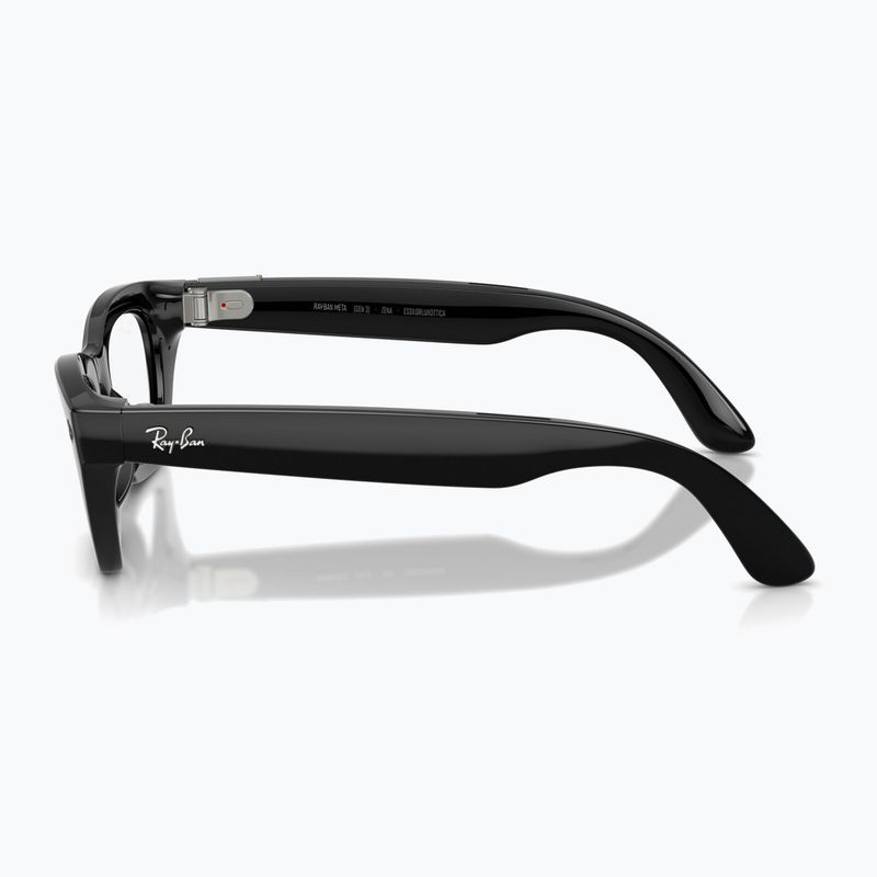 Glasses with a camera Ray-Ban Meta Zena shiny black/trs g. green 5