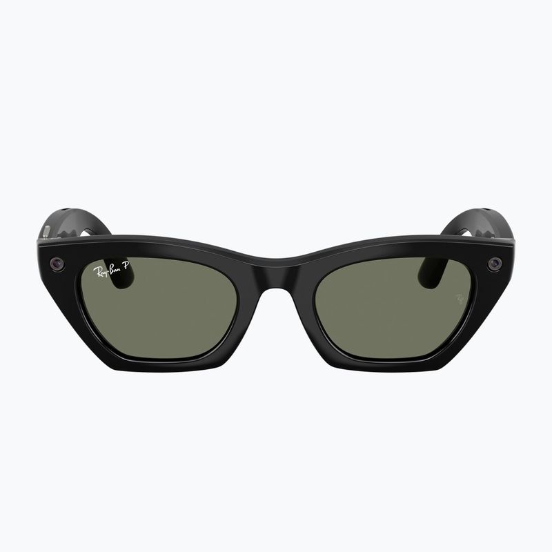 Glasses with a camera Ray-Ban Meta Zena shiny black/g15 green polar 2