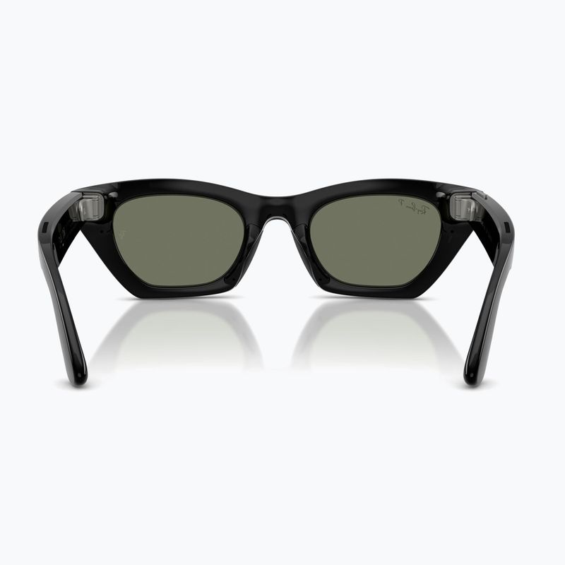 Glasses with a camera Ray-Ban Meta Zena shiny black/g15 green polar 3