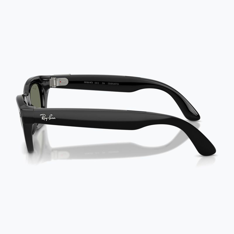 Glasses with a camera Ray-Ban Meta Zena shiny black/g15 green polar 5