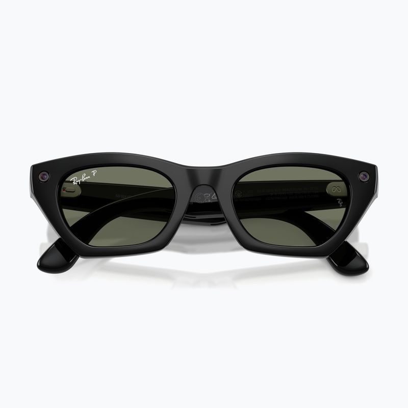 Glasses with a camera Ray-Ban Meta Zena shiny black/g15 green polar 6