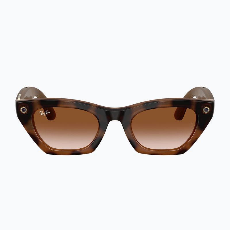 Glasses with a camera Ray-Ban Meta Zena havana/gradient brown 2