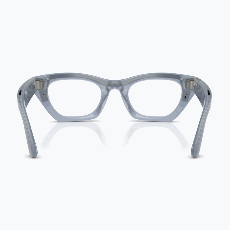 Glasses with a camera Ray-Ban Meta Zena milky grey lilac/trs copper 3