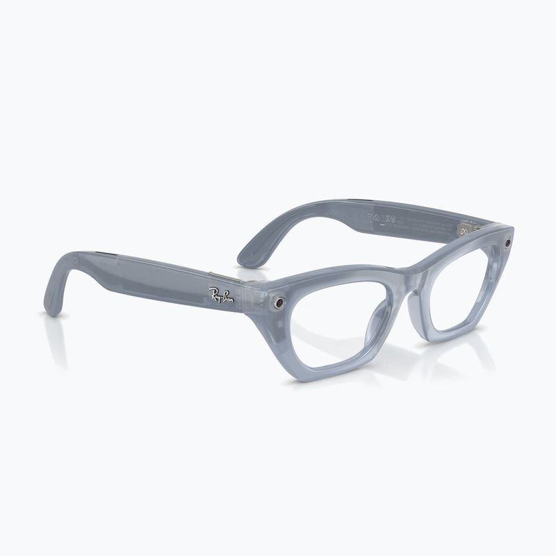 Glasses with a camera Ray-Ban Meta Zena milky grey lilac/trs copper 4