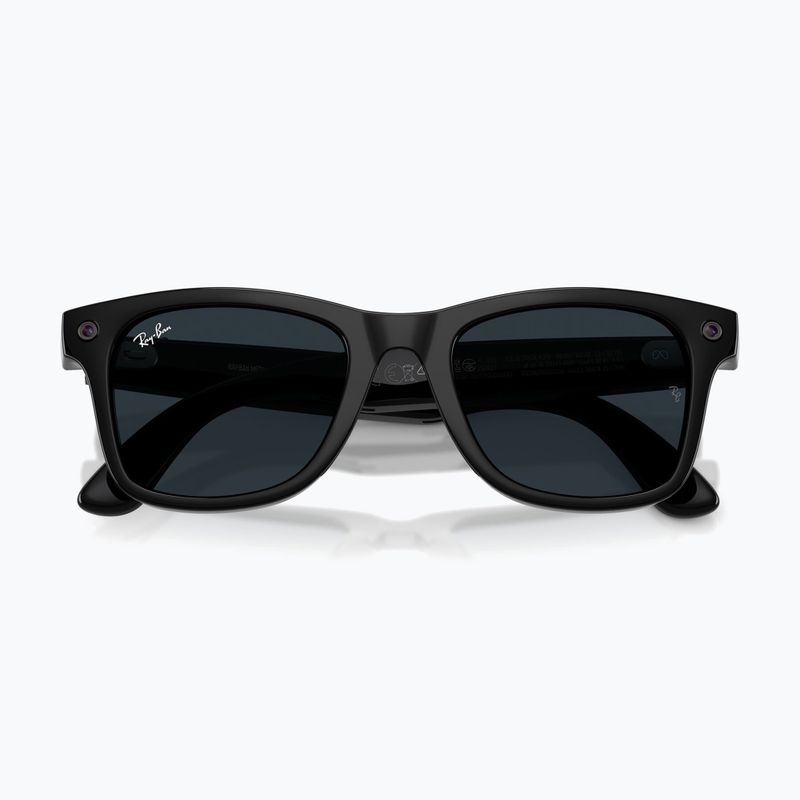 Glasses with a camera Ray-Ban Meta Wayfarer shiny black/trs grey 9
