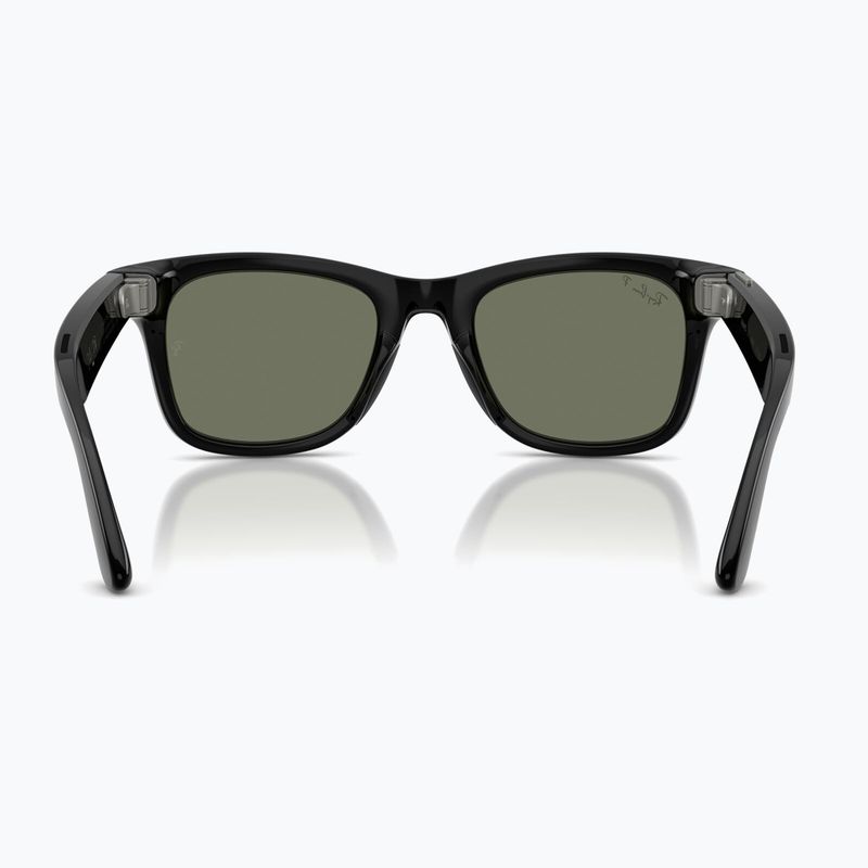 Glasses with a camera Ray-Ban Meta Wayfarer shiny black/g15 green polar 3