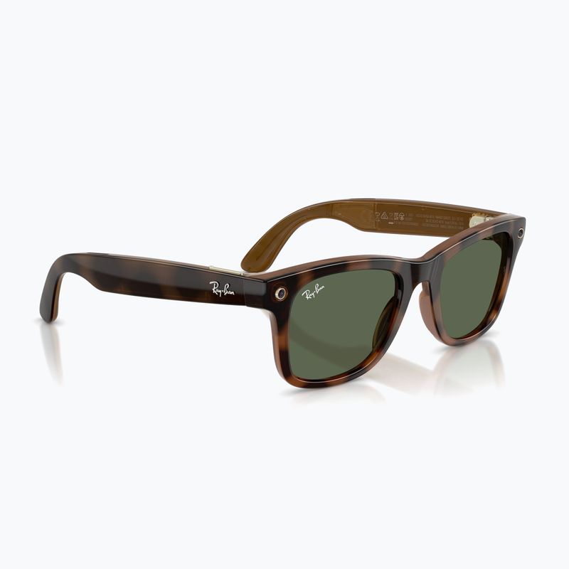 Glasses with a camera Ray-Ban Meta Wayfarer havana/g15 green 4