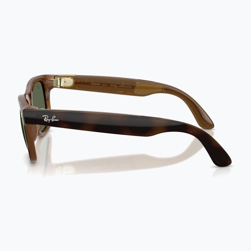 Glasses with a camera Ray-Ban Meta Wayfarer havana/g15 green 5