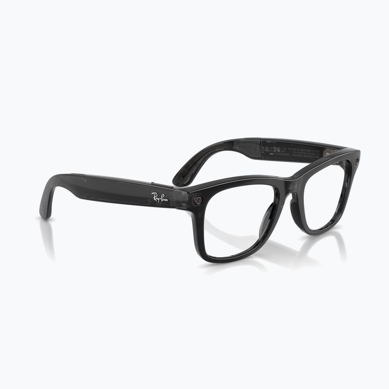 Glasses with a camera Ray-Ban Meta Wayfarer transp. black/trs aquamarine 4