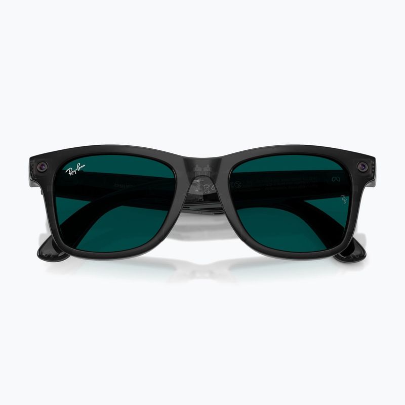 Glasses with a camera Ray-Ban Meta Wayfarer transp. black/trs aquamarine 9