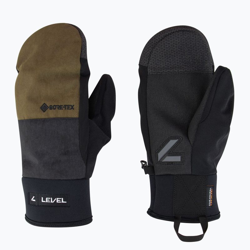 Men's Level Matrix Mitt Gore-Tex ski gloves olive green