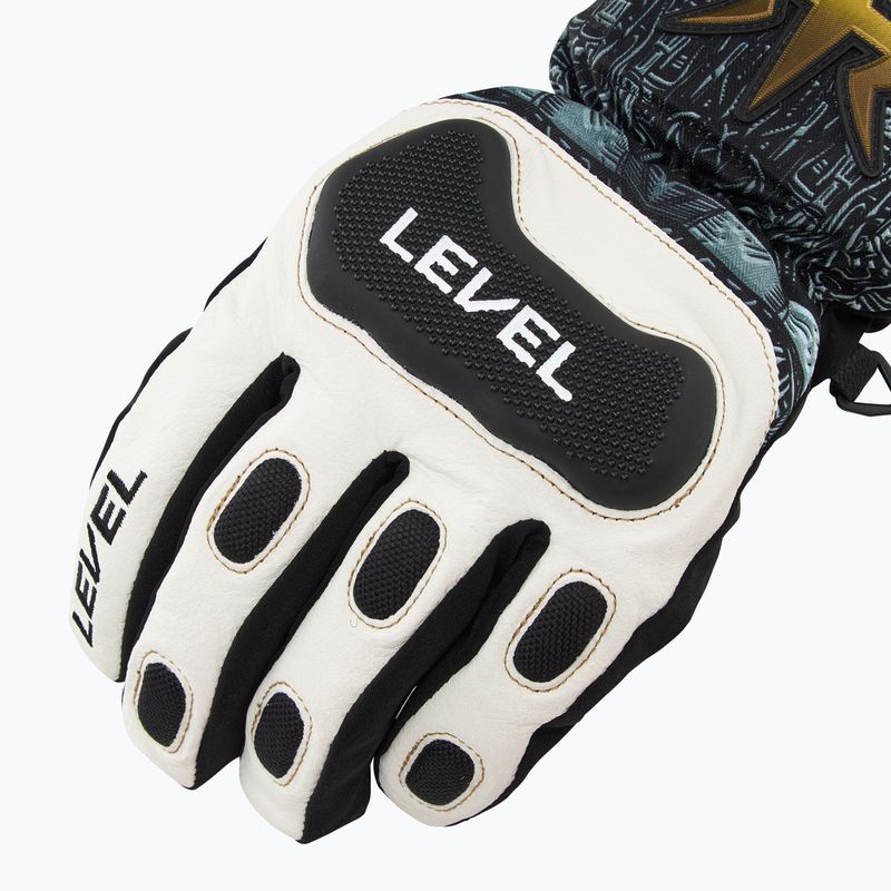 Level Race Replica ski gloves pk white 4