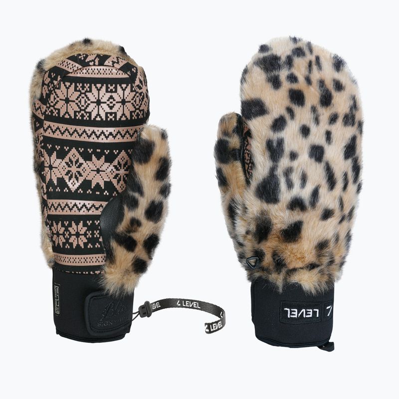 Women's ski gloves Level Siberian Mitt pk brown