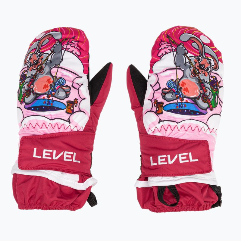 Level Animal children's ski gloves pk bordeaux 2
