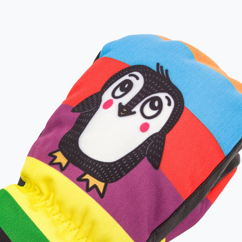 Level Vertigo Mitt Teen pk rainbow children's ski glove 4